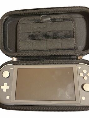 Nintendo Gray Handheld Console with Protective Case